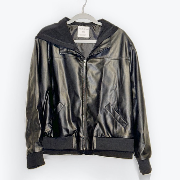 white birch Jackets & Blazers - White Birch Faux Leather Jacket